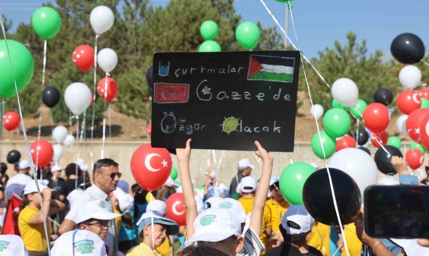 konya'dan Gazze çocuklarına uçurtma ve balonlarla dayanışma mesajı