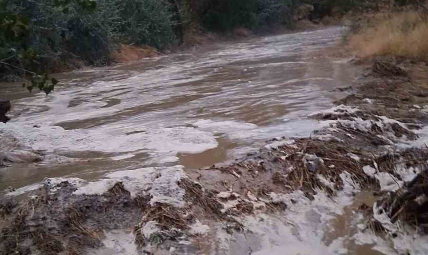 Kuvvetli yağış Boğazkale'de günlük yaşamı sekteye uğrattı