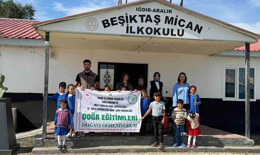 Iğdır'da ilkokul öğrencilerine tabiat ve yaban hayatı eğitimi