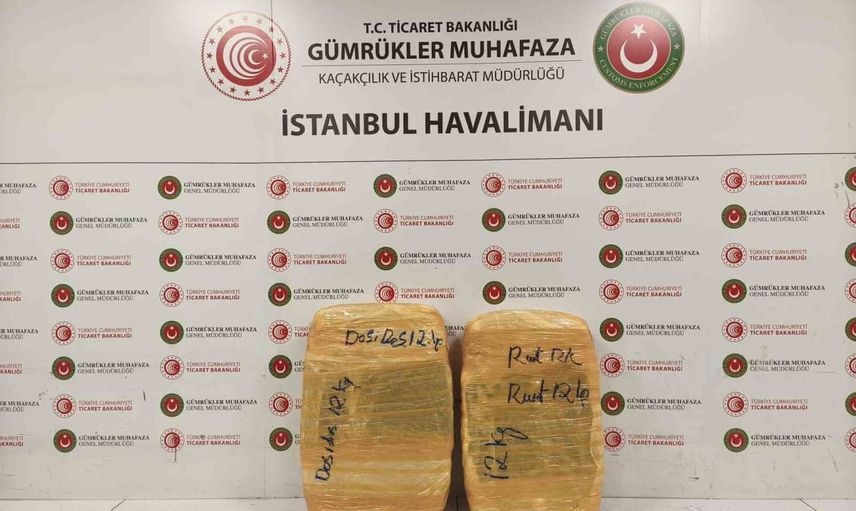 Hava yoluyla gelen 25 kiloluk sevkiyat İstanbul havalimanında durduruldu