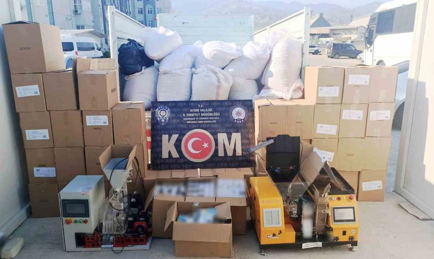 Aydın'da eş zamanlı baskın: sahte içki ve tütün ticaretine darbe