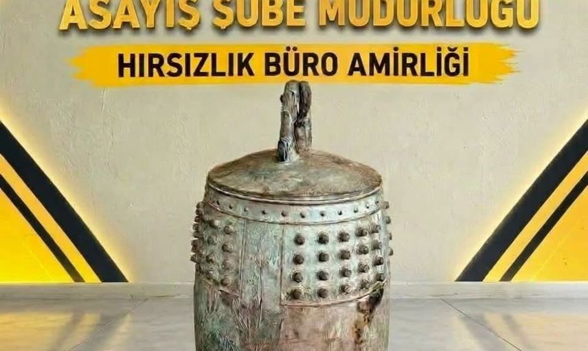 Yalova'da Tonami'nin 37 yıllık Japon barış çanı bulundu, iki şüpheli tutuklandı