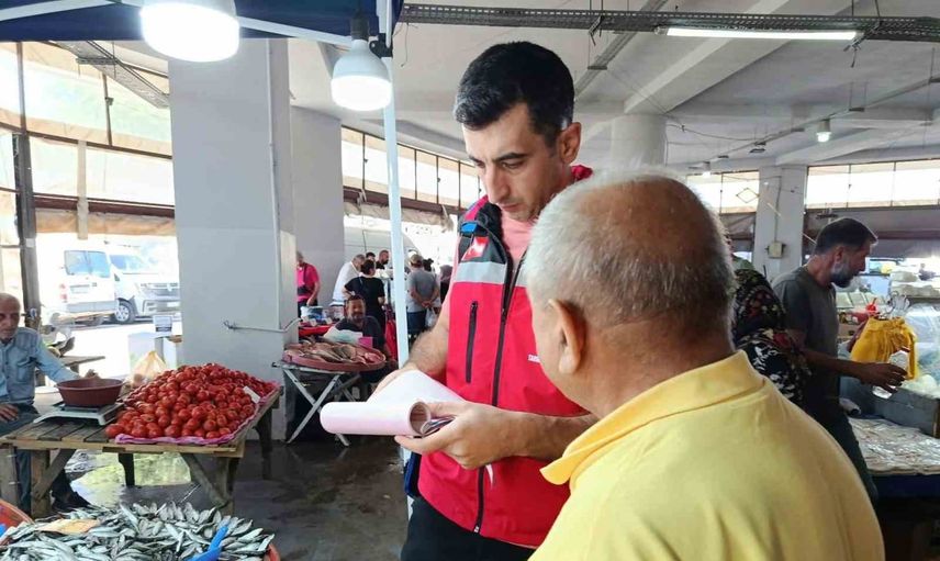 Hayrabolu'da pazar tezgahlarında su ürünü denetimleri arttı