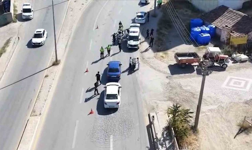 Kırıkkale'de dron görüntüleri koltuk değişimini ve ceza uygulamasını gösterdi
