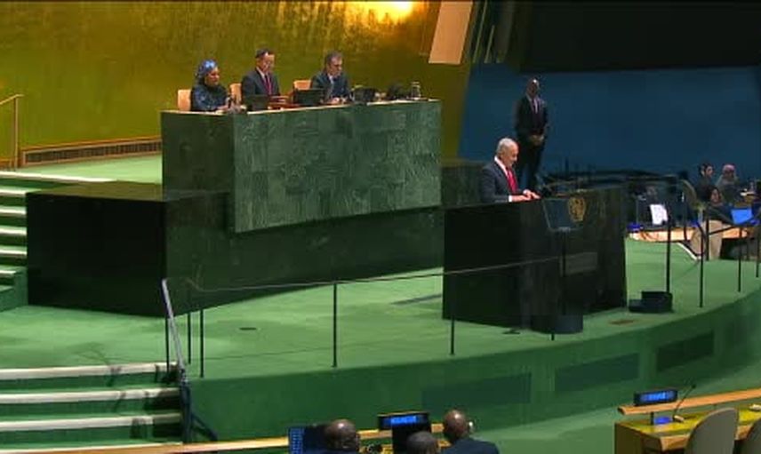 Netanyahu'dan Trump övgüsü: BM konuşması sokaklarda ve salonda tepkiyle karşılandı