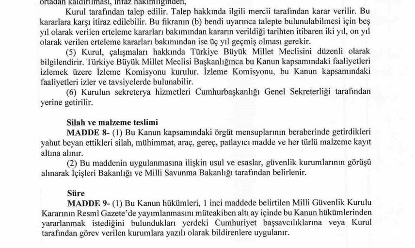 Ak Parti 12 maddelik çerçeve yasa teklifini Meclis Başkanlığına sundu