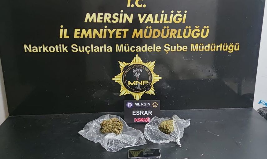 Mersin'de torbacı operasyonunda iki şüpheli tutuklandı