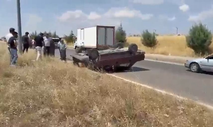 Dönüşü olmayan çarpışma: Adıyaman-Kahta yolunda otomobil takla attı