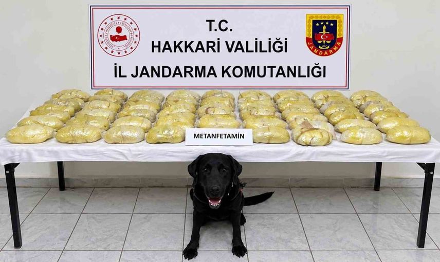 Çığlı kontrol noktasında büyük uyuşturucu yakalaması: 21 kilo 700 gram metamfetamin