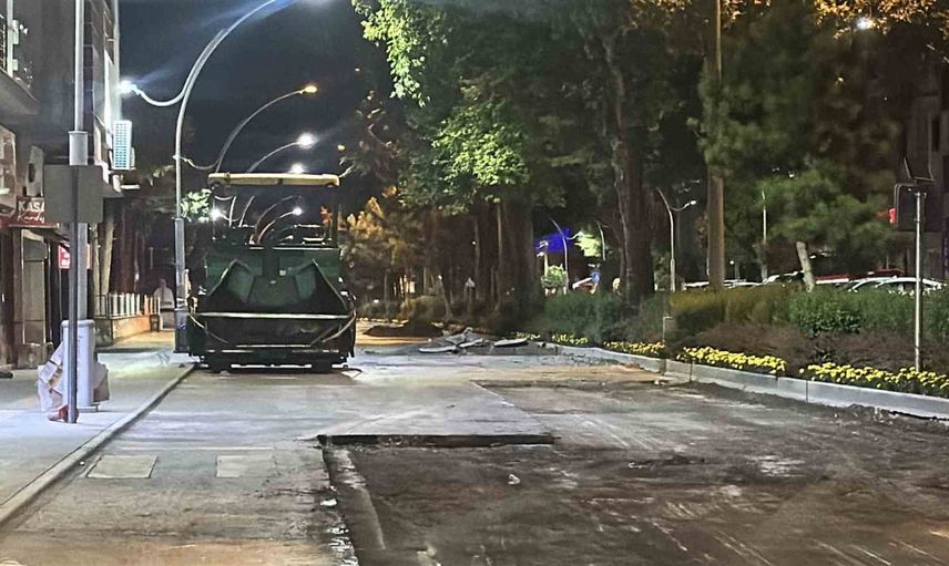 Gürültü ihbarı üzerine Burdur’da gece yama çalışması sona erdi