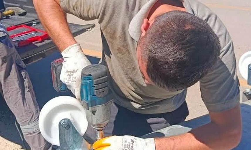 Sinop'ta hasarlı çöp konteynerleri yerinde onarımla ekonomiye kazandırılıyor
