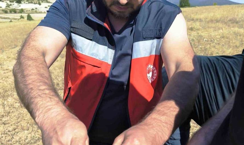 Emet'te çiftçilerle çörek otu hasadı yerinde değerlendirildi