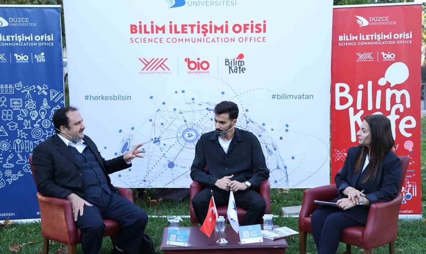 Düzce üniversitesi Gazze için Bilim Kafe'de umudu koruma yollarını tartıştı