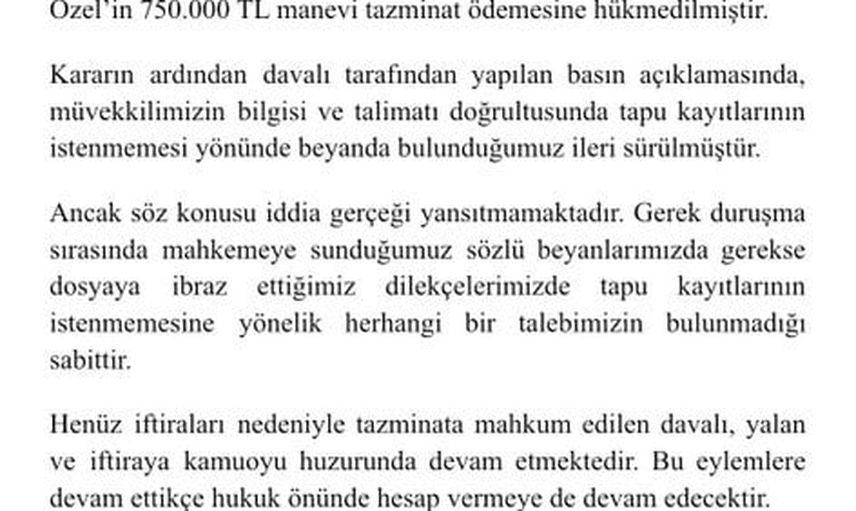 Mahkeme: Özgür Özel, Akın Gürlek'e 750 bin lira manevi tazminat ödeyecek