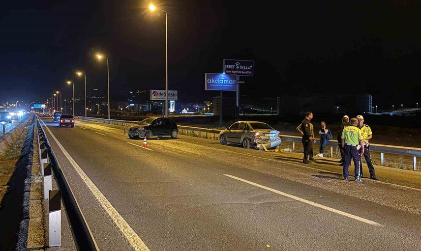 Kuzey çevre yolunda çarpışma: Kayseri'de bir sürücü yaralandı