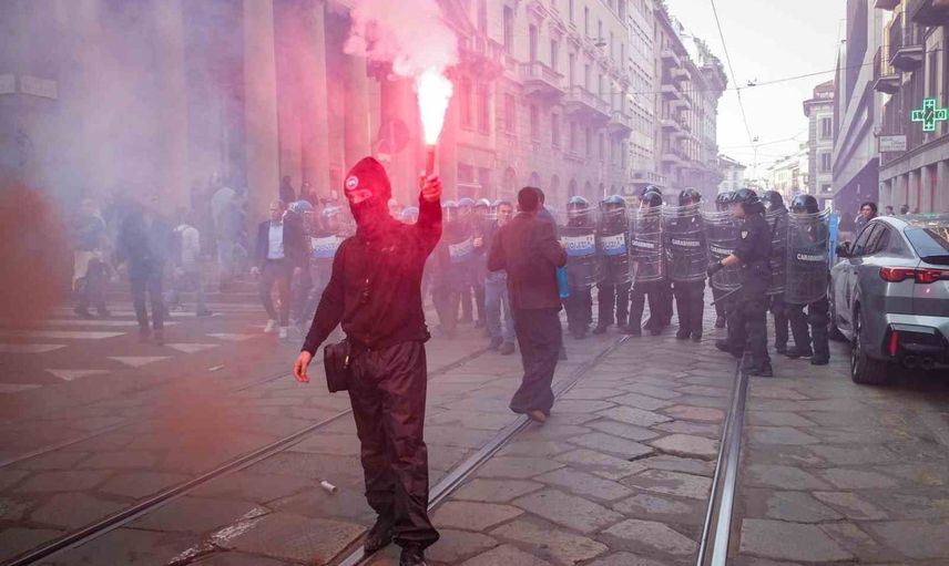 Milano'da hayat pahalılığı protestosu çatışmayla sonuçlandı