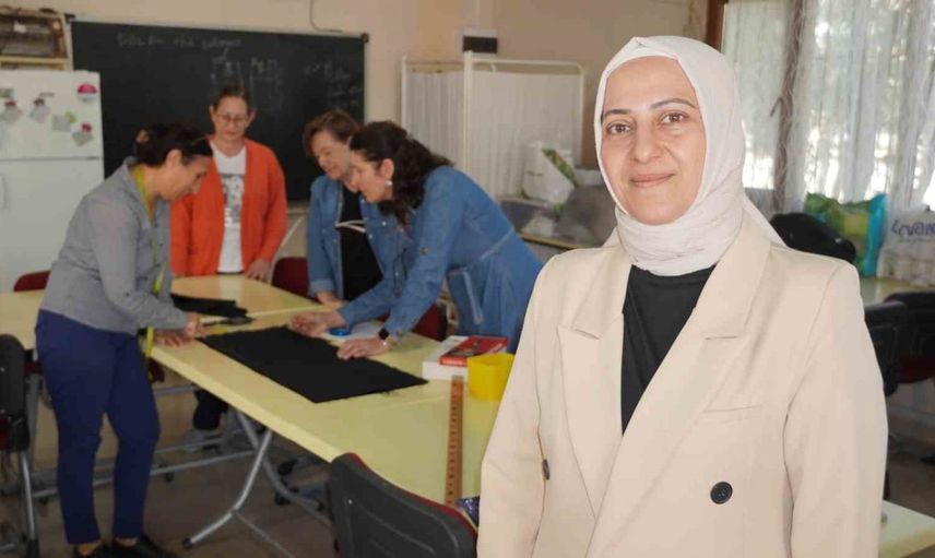 Atıl sosyal tesis eğitim yuvasına dönüştü, kadınlar terzilik öğreniyor