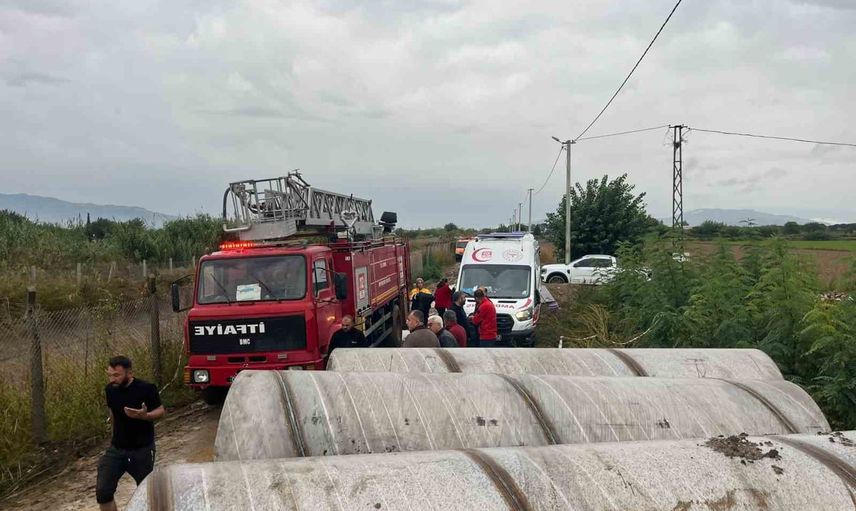 İncirliova Hacıaliobası'nda kanalizasyon çalışmasında toprak göçmesi sonucu can kaybı