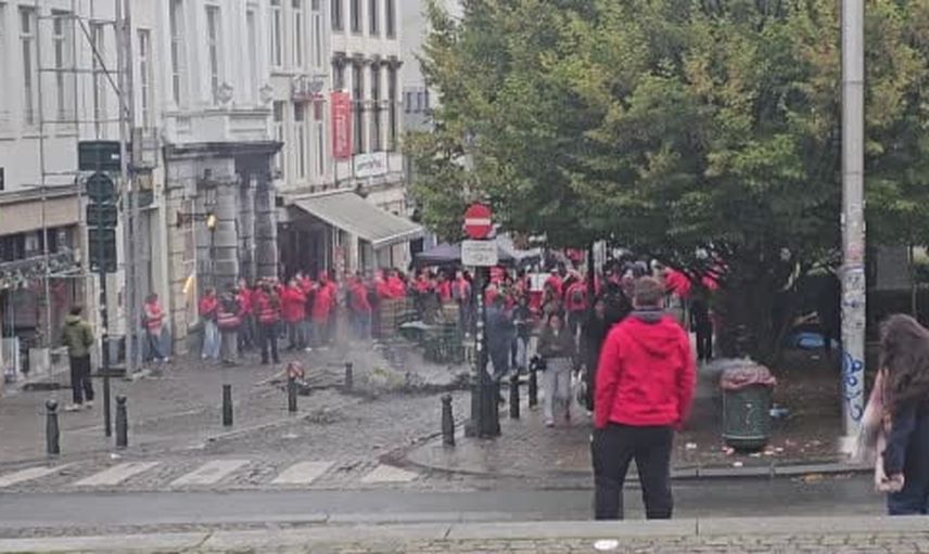 Brüksel'de kemer sıkma karşıtı protestolar çatışmayla sonuçlandı