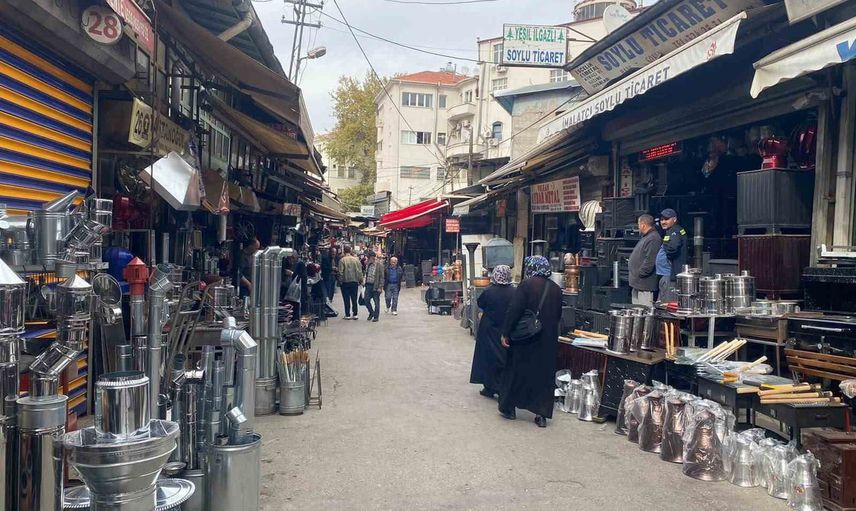 sobacılar çarşısında kış hazırlığı: peletten kuzineye talepler arttı