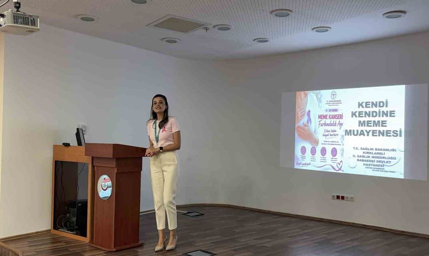 Babaeski'de erken teşhis vurgusu: kadınlara yönelik meme kanseri eğitimi