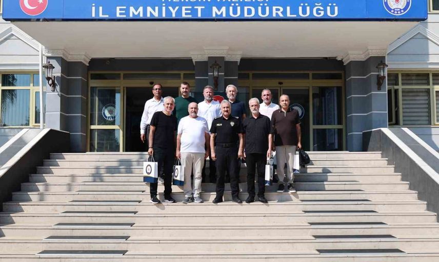 Teşekkürle uğurlanan meslektaşlar: emniyet müdürü Aktaş'tan veda ziyareti