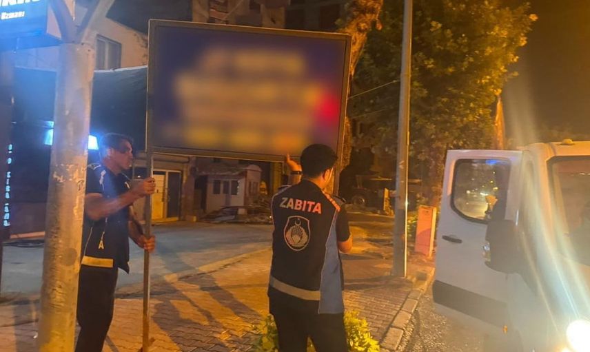 Adıyaman'da izinsiz tabelalara sıkı denetim başlatıldı