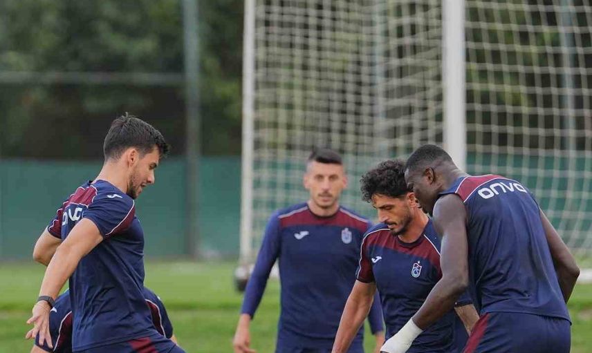 Trabzonspor, Ferencvaros maçı öncesi taktik prova yaptı