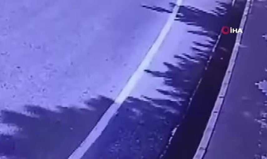 Kaymaklı'da 13 yaşındaki sürücünün yaşamını yitirdiği motosiklet kazası kamerada