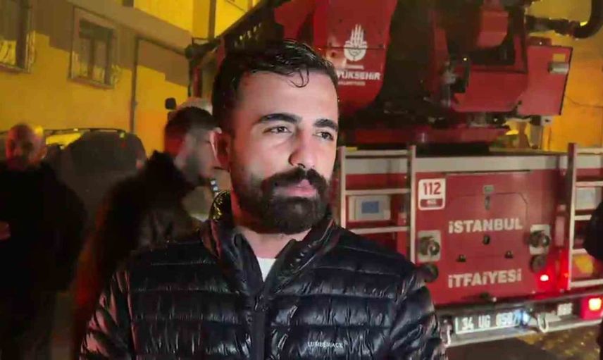 Kağıthane'de çatı alev aldı, bina sakinleri tahliye edildi