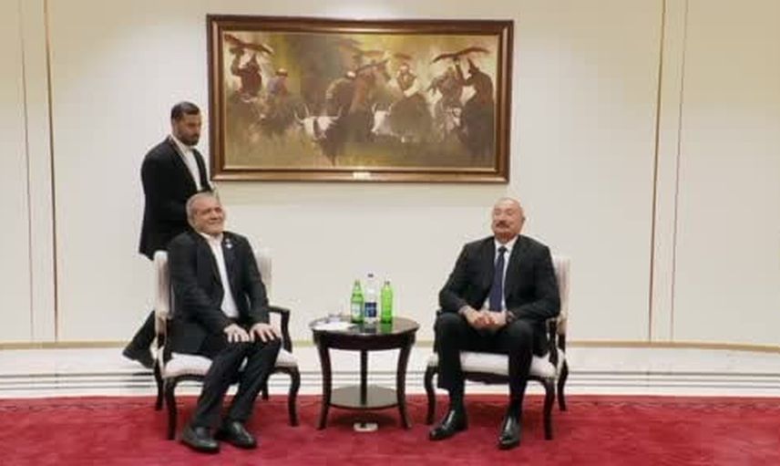 Bişkek'te samimi anlar: Aliyev ile Pezeşkiyan'ın maden suyu esprisi