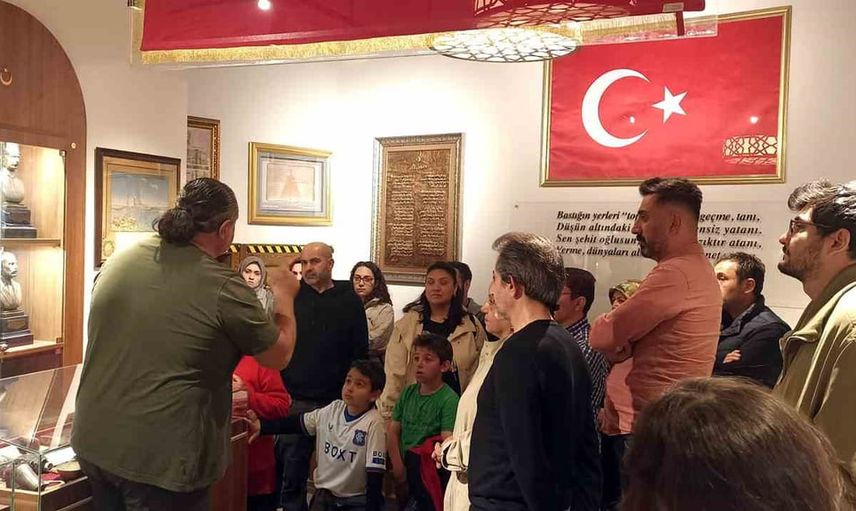 Talas'ın Çanakkale müzesi çeyrek milyonu aştı; öğrenci ziyaretçiye 33. Alay armağan edildi