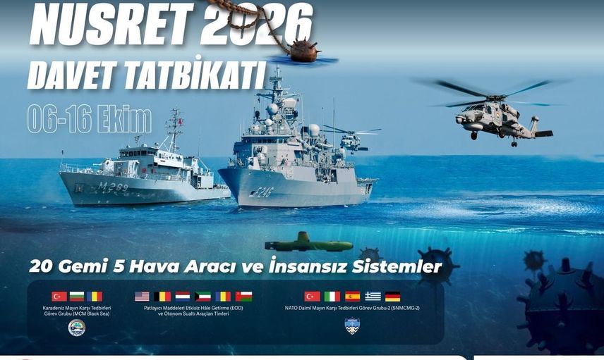 Türkiye ev sahipliğinde Nusret-2026: İzmir Körfezi ve Karadeniz sahillerinde ortak tatbikat