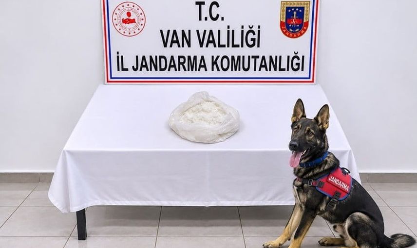 Gevaş'ta otobüs kontrolünde çantadan çıkan uyuşturucu operasyonu