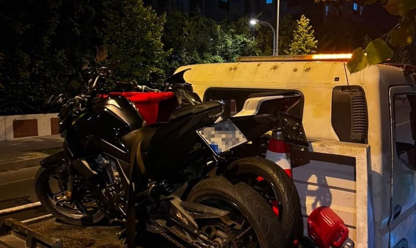 Başakşehir'de tehlikeli sürüş yapan motosikletliye 310 bin lira ceza ve 60 gün men
