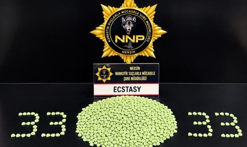 Mezitli'de fırın operasyonu: dolap çekmecesinden 4 bin 800 hap ele geçirildi