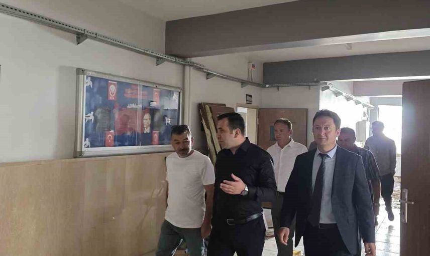 Gölbaşı Anadolu Lisesi'nde tadilat ve güçlendirme son aşamaya yaklaştı