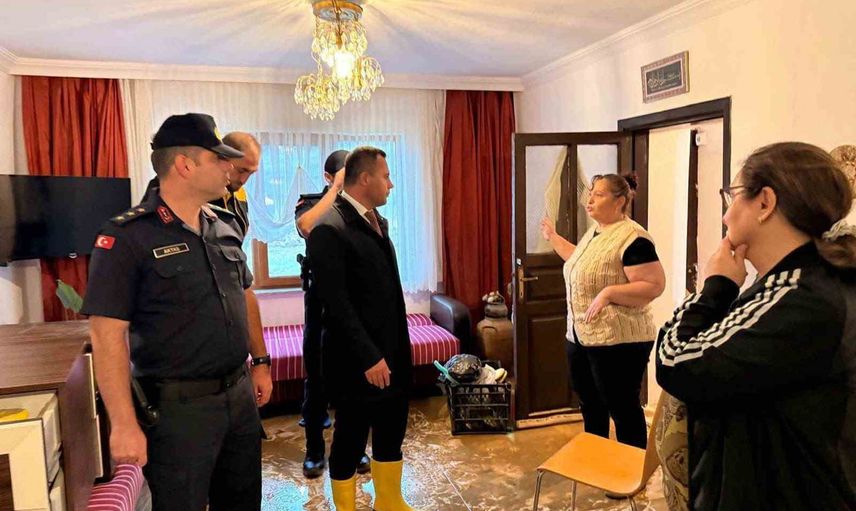 Esmahanım'da yağışın izleri: kaymakam yerinde inceleme yaptı