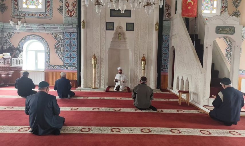 Aydıntepe'de Bilali Habeş Camii'nde hatim programıyla din görevlileri haftası anıldı