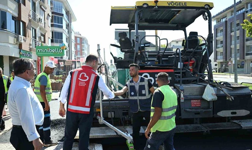 Savaştepe caddesi 6 bin 200 ton asfaltla yenilendi