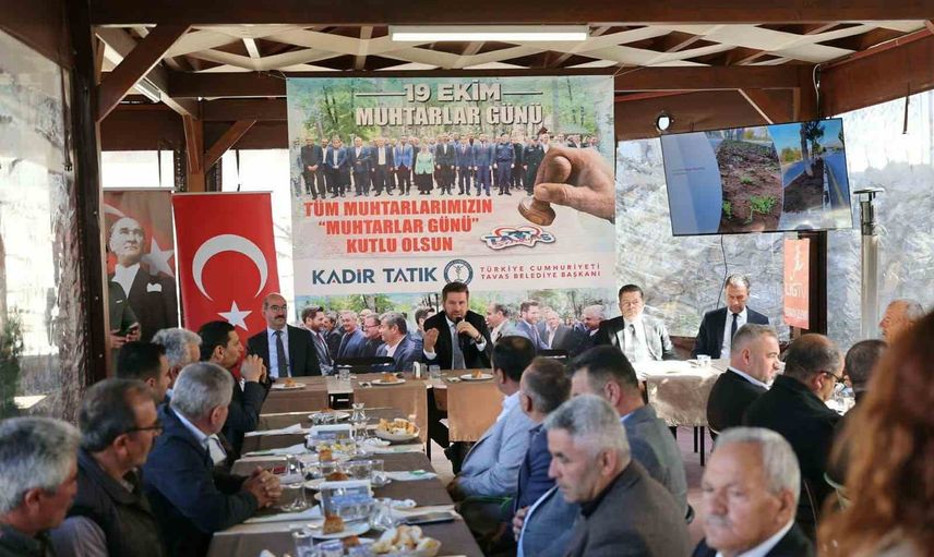 Tavas'ta dayanışma vurgusu: başkan Tatık muhtarlarla buluştu