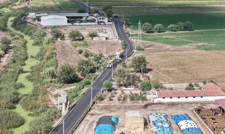 Milas'ta kırsal bağlantılarda 5,85 kilometrelik sıcak asfalt tamamlandı
