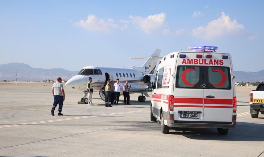 Girne'deki feribot kazasında etkilenen 35 haftalık gebe Kocaeli'ye nakledildi