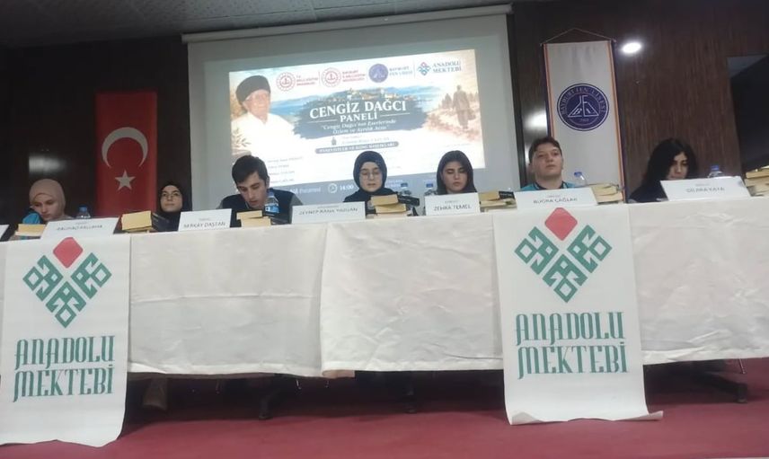 Öğrenciler Cengiz Dağcı'nın eserleriyle buluştu