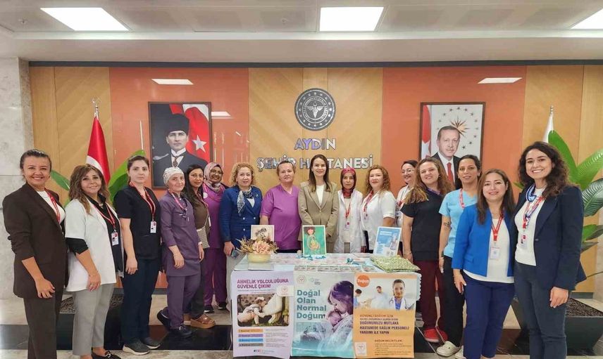 Aydın Şehir Hastanesi'nde anne adaylarına normal doğum ve emzirme rehberliği