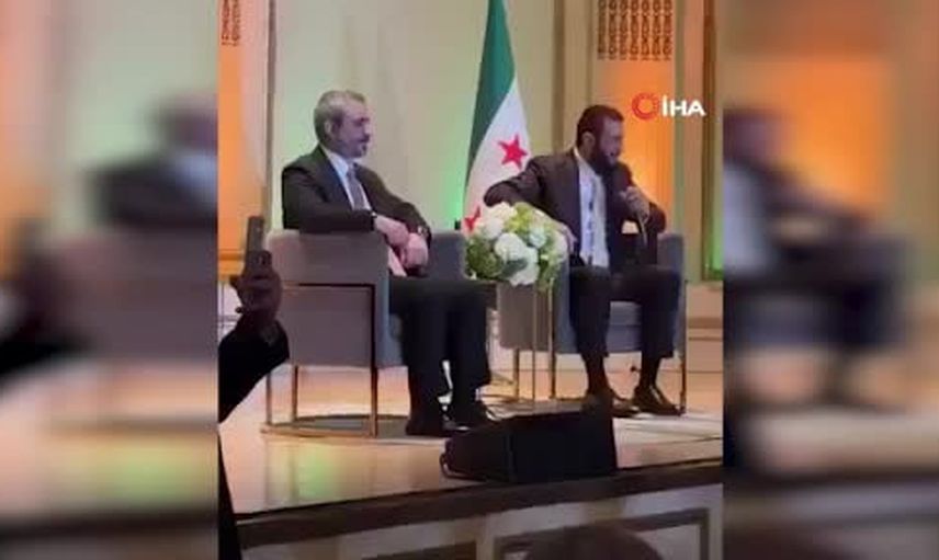 Eş-şara'nın New York buluşmasında sandalye değişimi salonda kahkaha yarattı