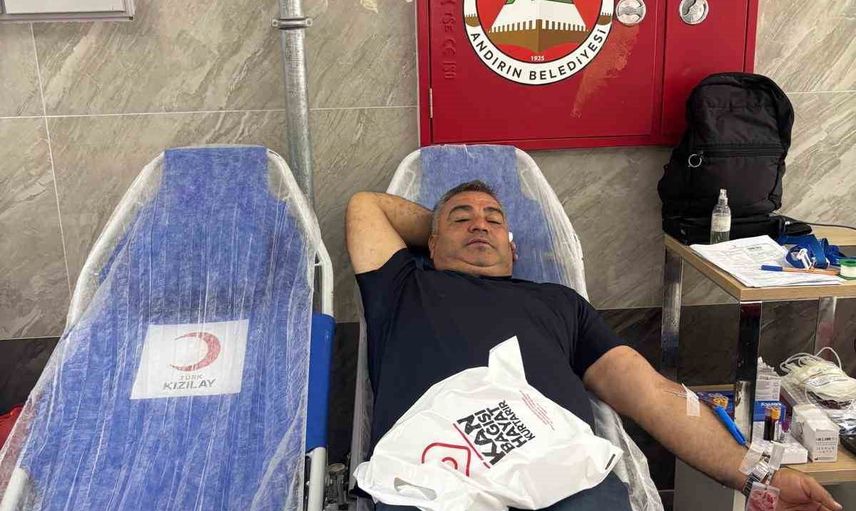 Muhtarların kan verme çağrısı: Andırın'da Kızılay kampanyasına destek