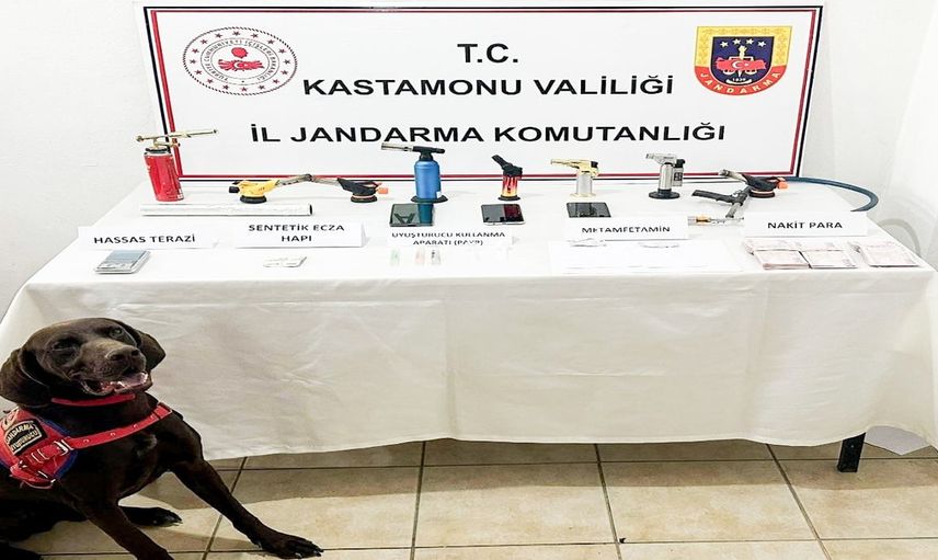 Kastamonu'da uyuşturucu baskınında bir şüpheli tutuklandı