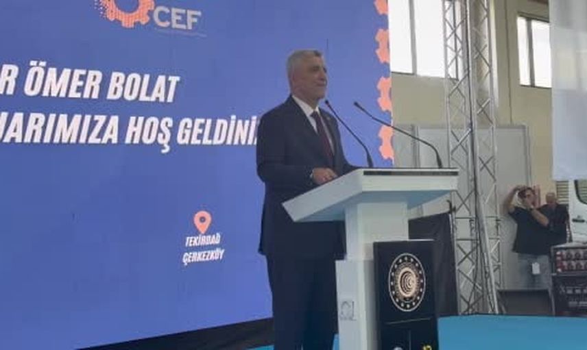 Çerkezköy'de bakan Bolat: üretimle kişi başı gelir 20 bin 500 dolara taşınacak