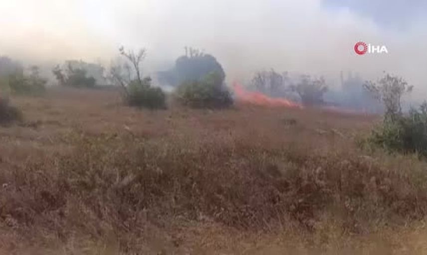 Karacabey'de makilik yangını: tarım arazilerine sıçrama endişesi